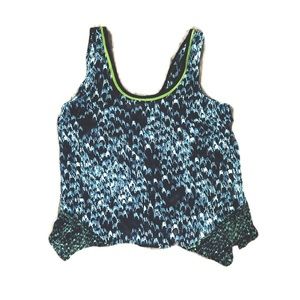 Silence and noise crepe crop tank top